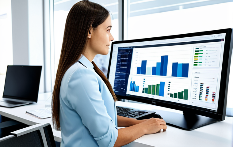 **

"A supply chain analyst in a modern office setting, reviewing data on a large monitor. She is wearing a modest business casual outfit, fully clothed. The office is bright and clean. Focus on data visualization and professional atmosphere. Safe for work, appropriate content, perfect anatomy, natural proportions, professional, family-friendly."

**