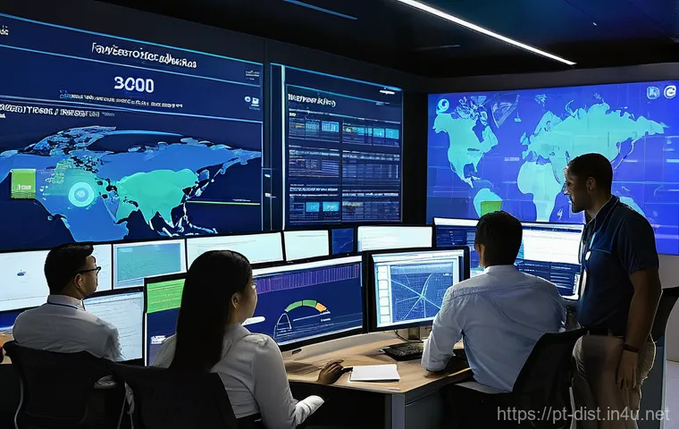 유통관리사 최신 시험 동향 - **Prompt: Digital Command Center in Brazil Logistics**
    "A team of diverse logistics professional...
